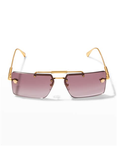 versace sunglasses frames|versace rimless sunglasses.